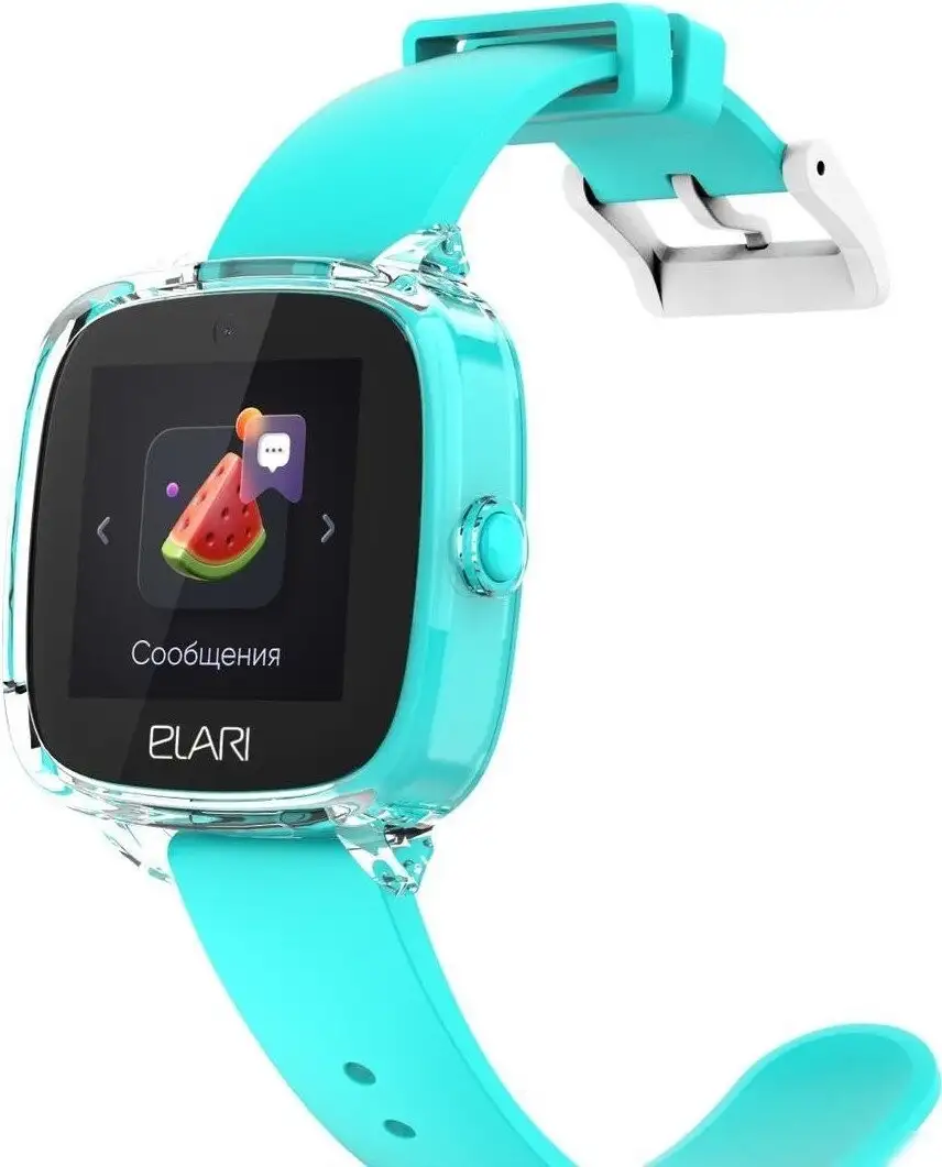 Детские умные часы Elari KidPhone Fresh 4G (бирюзовый) – фото товара