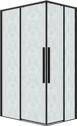 Душевой уголок Grossman Galaxy 80x80x195 300.K33.01.8080.21.02 (черный матовый/шиншилла стекло) - изображение в каталоге