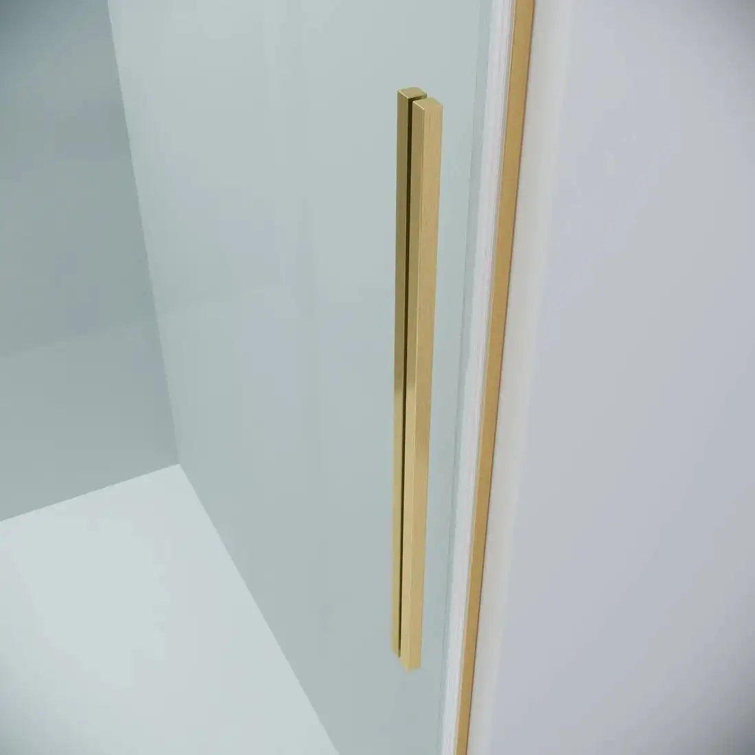 Душевая дверь Grossman Galaxy 100x195 100.K33.01.100.32.00 (золото сатин/стекло прозрачное) - фото товара