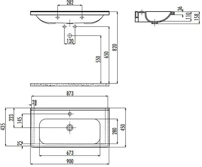 Умывальник Creavit Ideal 90 ID090-00CB00E-0000 - фото товара