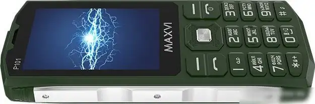 Кнопочный телефон Maxvi P101 (зеленый) – фото товара