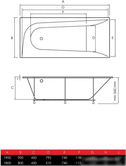 Ванна Vayer Boomerang 180x80 - фото товара