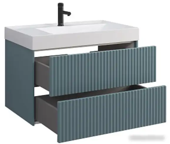 Belux Тумба под умывальник Сиртаки НП 85-02 (179, голубой малахит матовый) – фото товара