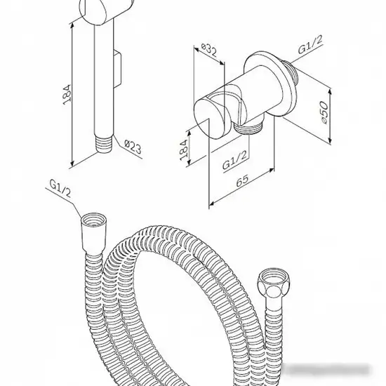 Гигиенический душ AM.PM F0202100 - фото товара