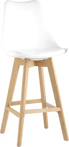 Стул Stool Group Frankfurt Y815A-65CM (белый) – изображение в каталоге
