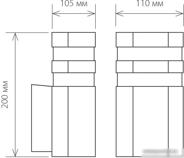 Бра Elektrostandard Techno 1444 (черный) – фото товара