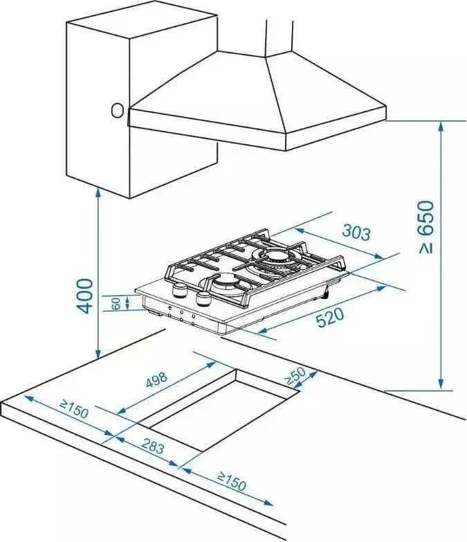 Варочная панель ZorG HAG31 FDW black - фото товара