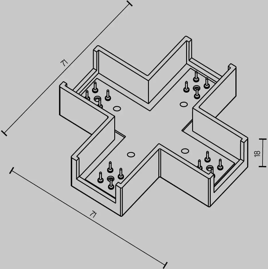 Соединитель треков Maytoni Technical TRA160CX-11B – фото товара