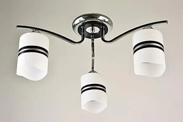 Люстра средней высоты Aitin Pro НПБ 02-3x60-102 1400/3 (хром/черный) – фото товара