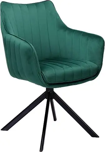 Стул с подлокотниками Signal Azalia Velvet (bluvel 78 зеленый/черный) – изображение в каталоге