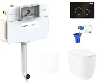 Унитаз Lavinia Boho Relfix Bell Pro 5 в 1 87551012 (черный/золотистый пластик) - изображение в каталоге