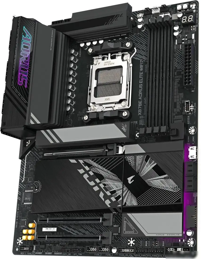 Материнская плата Gigabyte X870E Aorus Elite WiFi7 (rev. 1.3) – фото товара
