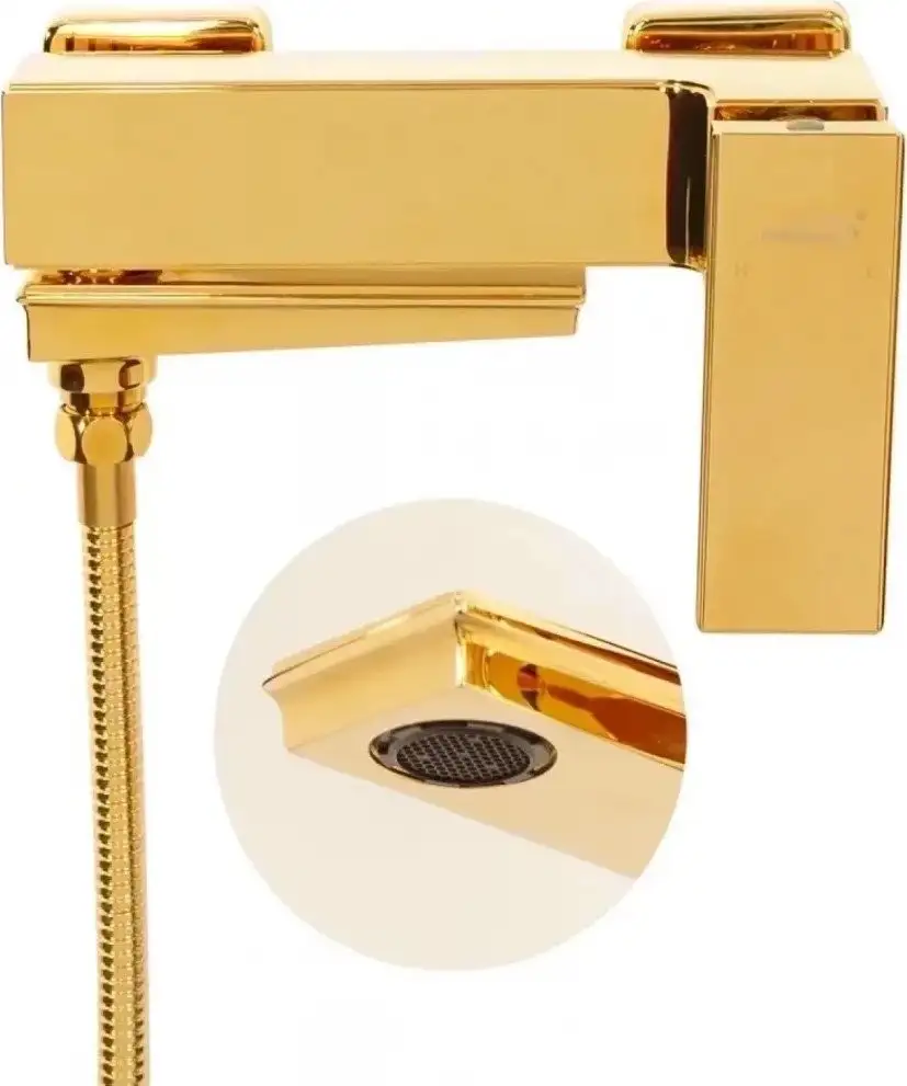 Смеситель Hansberge H4070 (золото глянец) - фото товара