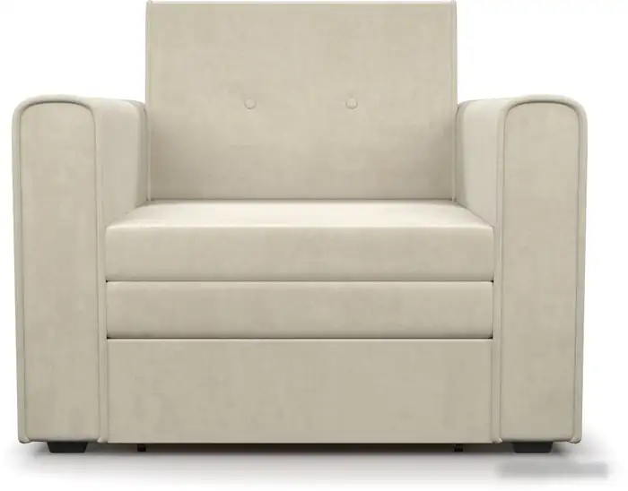 Кресло-кровать Мебель-АРС Санта (бархат, бежевый star velvet 6 light beige)