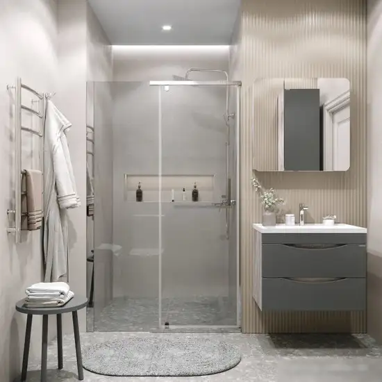 Душевая дверь Grossman Pragma 110x195 100.K33.03.110.10.00 (хром/стекло прозрачное) - фото товара