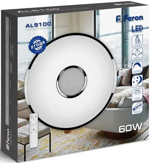 Люстра-тарелка Feron AL5100 60 Вт 41473 – фото товара