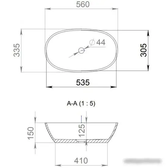 Умывальник Salini Callista 1101206SM - фото товара