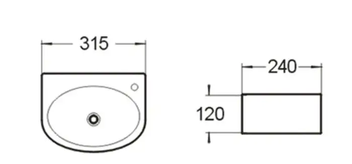 Умывальник SantiLine SL-2019 - фото товара