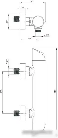 Смеситель Deante Arnika Titanium BQA D40M - фото товара