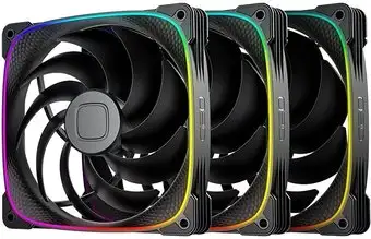 Комплект вентиляторов для корпуса Geometric Future Squama 2503-14 Triple Pack (черный) – изображение в каталоге