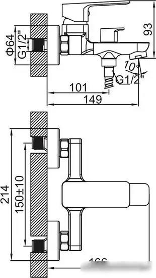 Смеситель Ledeme L3280B - фото товара