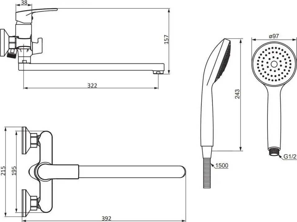 Смеситель Damixa Eclipse 2.0 489500000 - фото товара