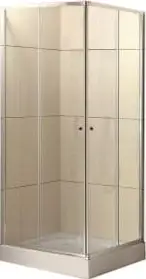 Душевой уголок BelBagno UNO-195-AH-2-100/80-C-Cr (прозрачное стекло) - изображение в каталоге