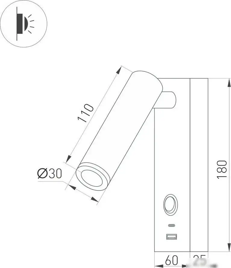 Спот Arlight SP-Bed-Charge-S60x125-3W Warm3000 029629(1) – фото товара