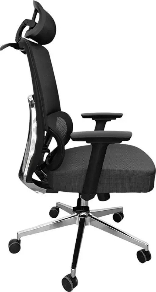 Офисное кресло SitUp Carbon Black Chrome (сетка Black/Black) – фото товара