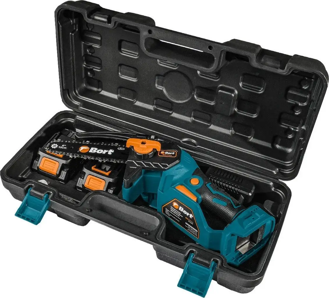 Аккумуляторная пила Bort BKS-216-Li 93418279 (с 2-мя АКБ, кейс) – фото товара