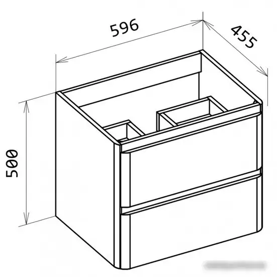 BelBagno Тумба под умывальник Albano-600-2C-SO-RR – фото товара