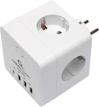 Сетевой фильтр Cablexpert CUBE-4-СU3-W – изображение в каталоге
