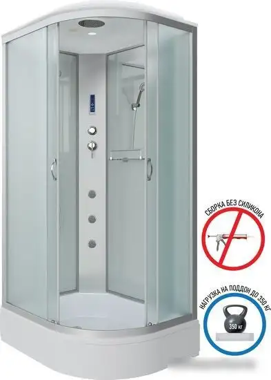 Душевая кабина Niagara NG-33084-14LF 100x80 (матовое стекло) - фото товара