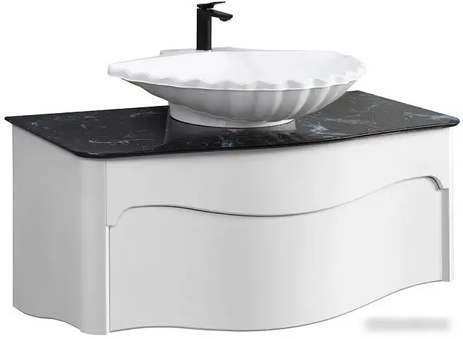 Belux Тумба под умывальник Анжело НП110-01 (1, белый глянец) – фото товара