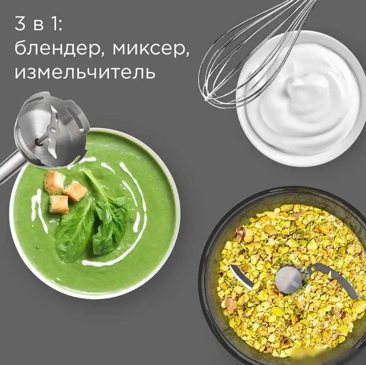 Погружной блендер Redmond (Редмонд) BH423 (бежевый) - фото товара