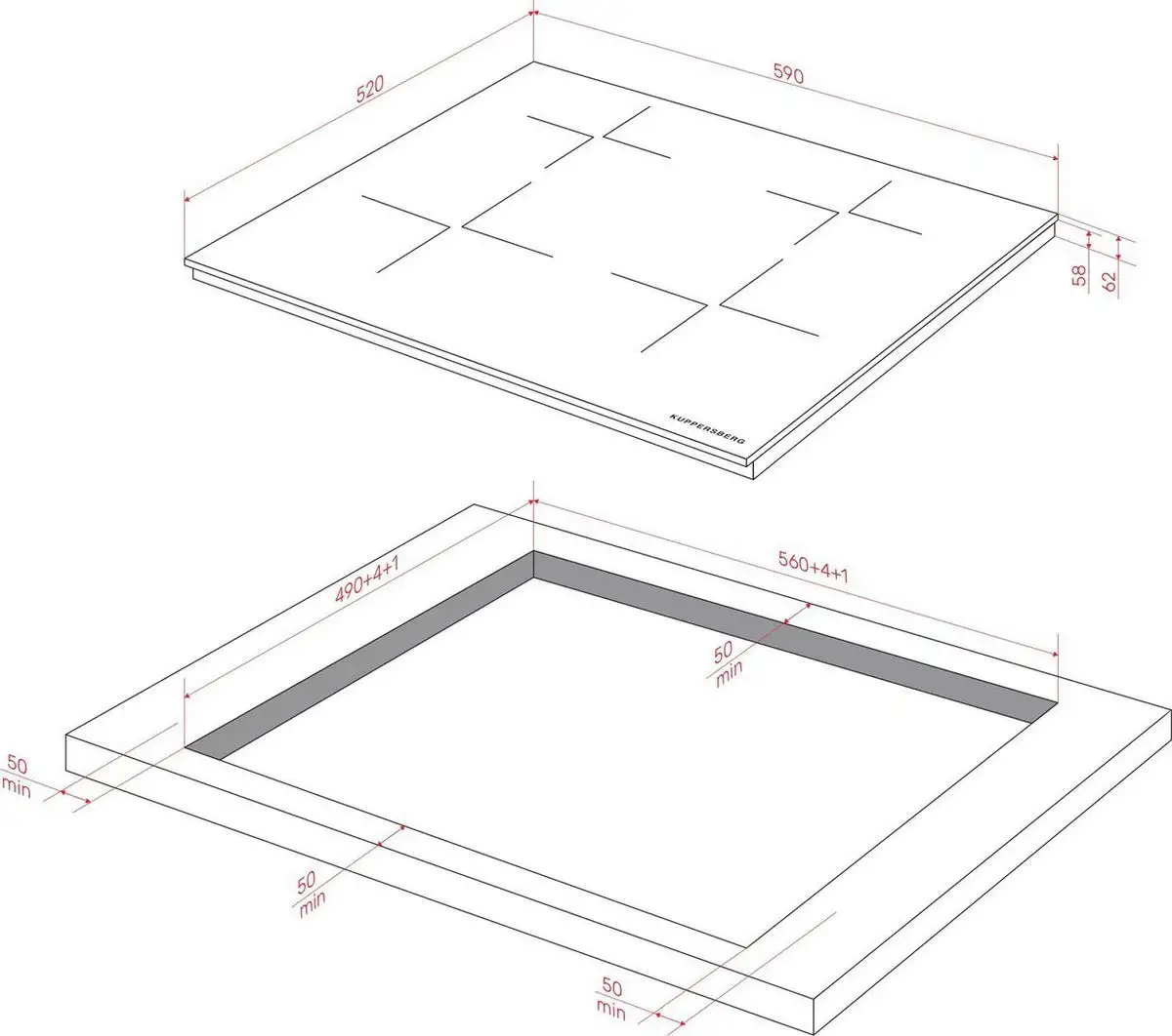 Варочная панель KUPPERSBERG ICI 625 - фото товара