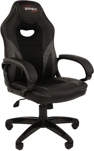 Кресло Brabix GM-161 (черный/серый) – изображение в каталоге
