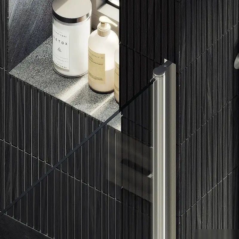 Душевая дверь MaybahGlass 198x60 MGD-446-5 (прозрачное стекло/хром матовый) - фото товара