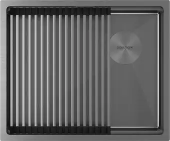 Кухонная мойка Paulmark Next-Pro 54 Uni PM705445-GM (черный/вороненая сталь) - изображение в каталоге