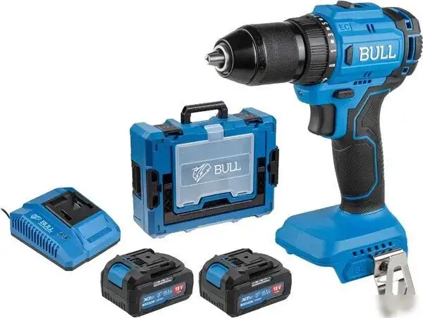 Дрель-шуруповерт Bull SR 1803 2329055 (с 2-мя АКБ, кейс) – фото товара