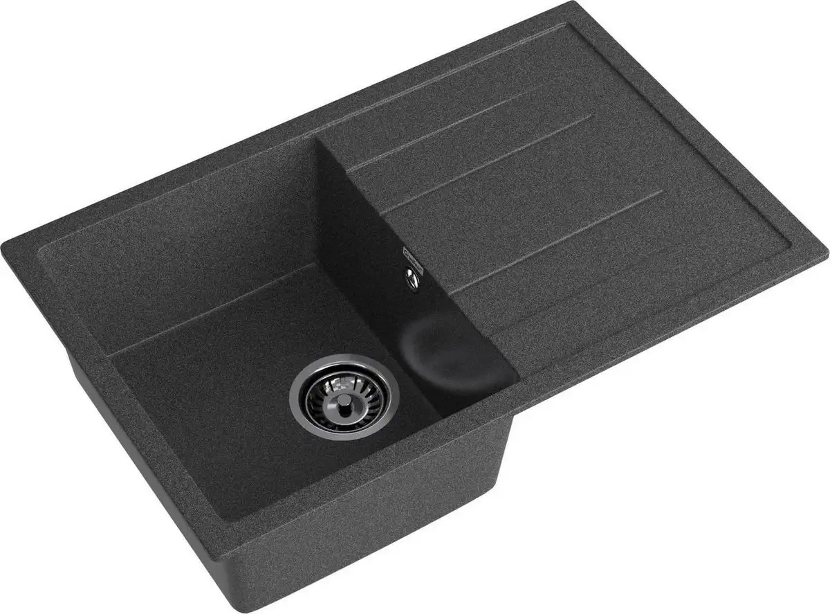 Кухонная мойка GranFest Quadro 780L (графит) - фото товара