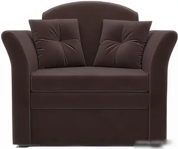 Кресло-кровать Мебель-АРС Малютка №2 (велюр, молочный шоколад НВ-178 13)