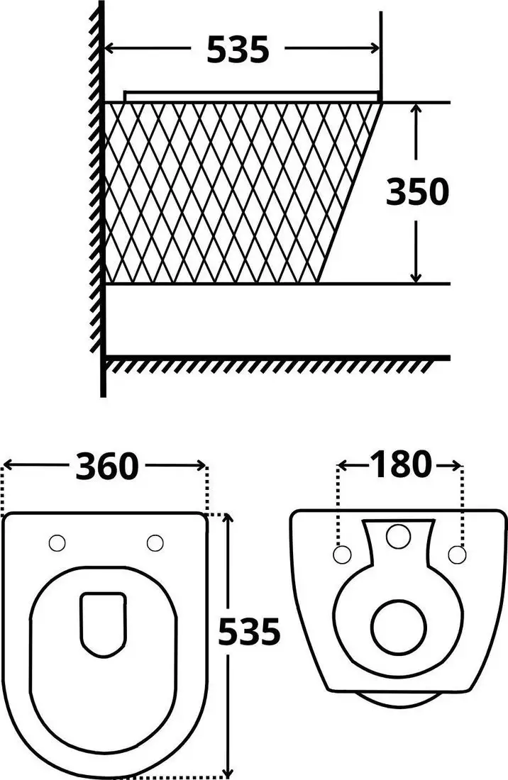 Унитаз подвесной Roxen Vine Tornado в комплекте с инсталляцией StounFix Dual Fresh 6 в 1 979009 (кнопка: хром глянцевый) - фото товара