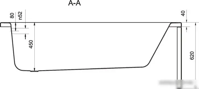 Ванна Cersanit Nike 170x70 - фото товара