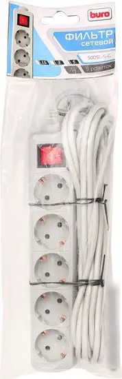 Сетевой фильтр Buro 500SL-5-G – фото товара