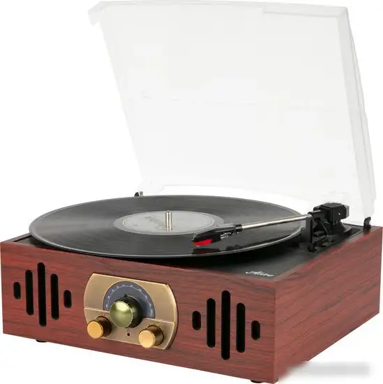 Виниловый проигрыватель Alive Audio Quattro Wood – фото товара