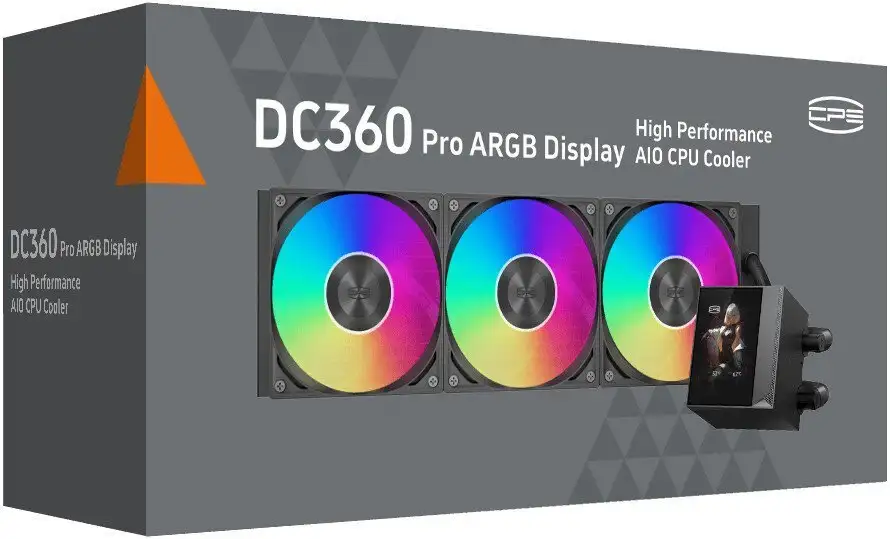 Система жидкостного охлаждения для процессора PCCooler DC360 Pro ARGB Display (черный) – фото товара