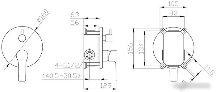 Смеситель Esko Singapore Black SB 83-2 - фото товара