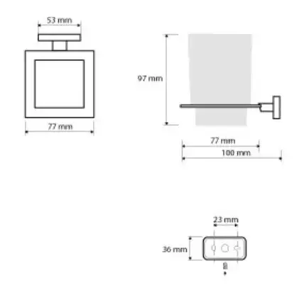 Стакан для зубной щетки и пасты Bemeta Niki 153110052 – фото товара