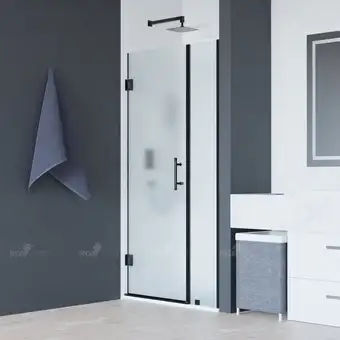 Душевая дверь RGW HO-012B 350601209-24 90 (черный/матовое-сатинат стекло) - изображение в каталоге